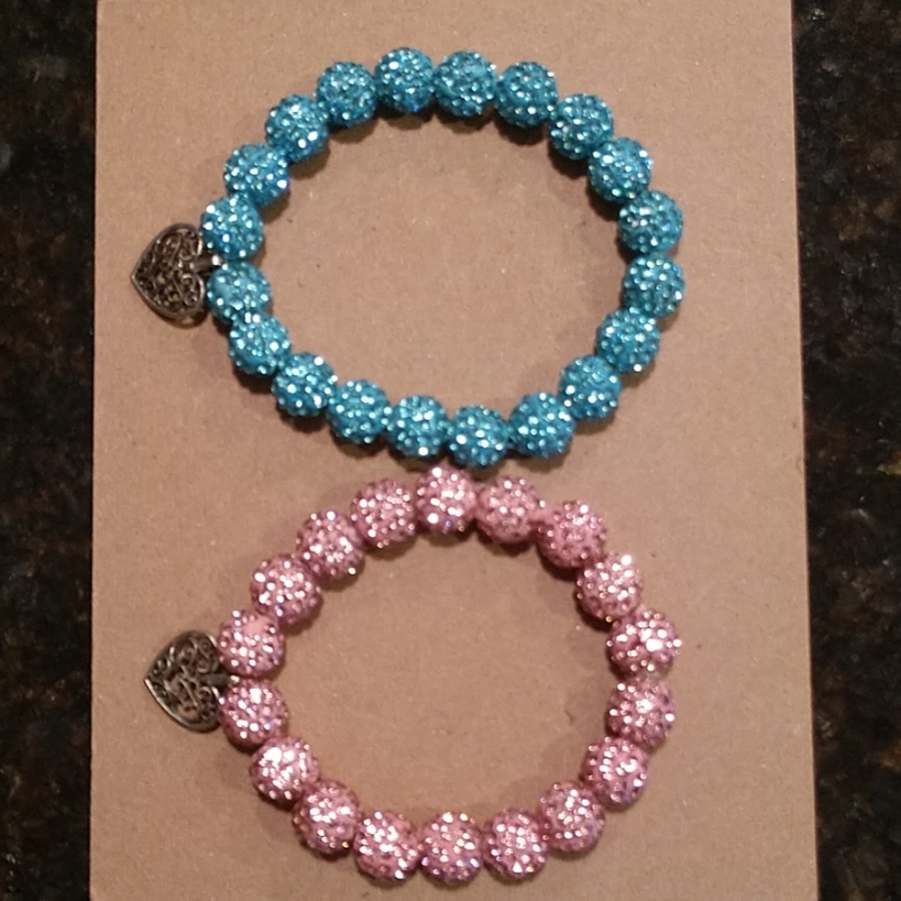 Pretty strechy beaded bracelets
